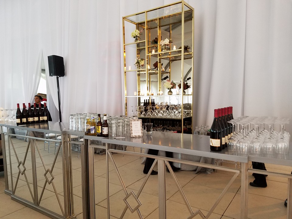 The bar and our satellite speaker